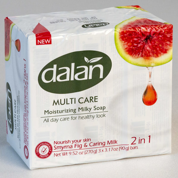 Dalan MultiCare Smyrna Fig & Caring Milk Bar Soap, 3-Pack