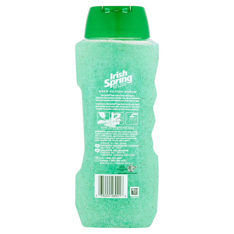 Irish Spring Body Wash - Deep Action Scrub, 18 fl oz