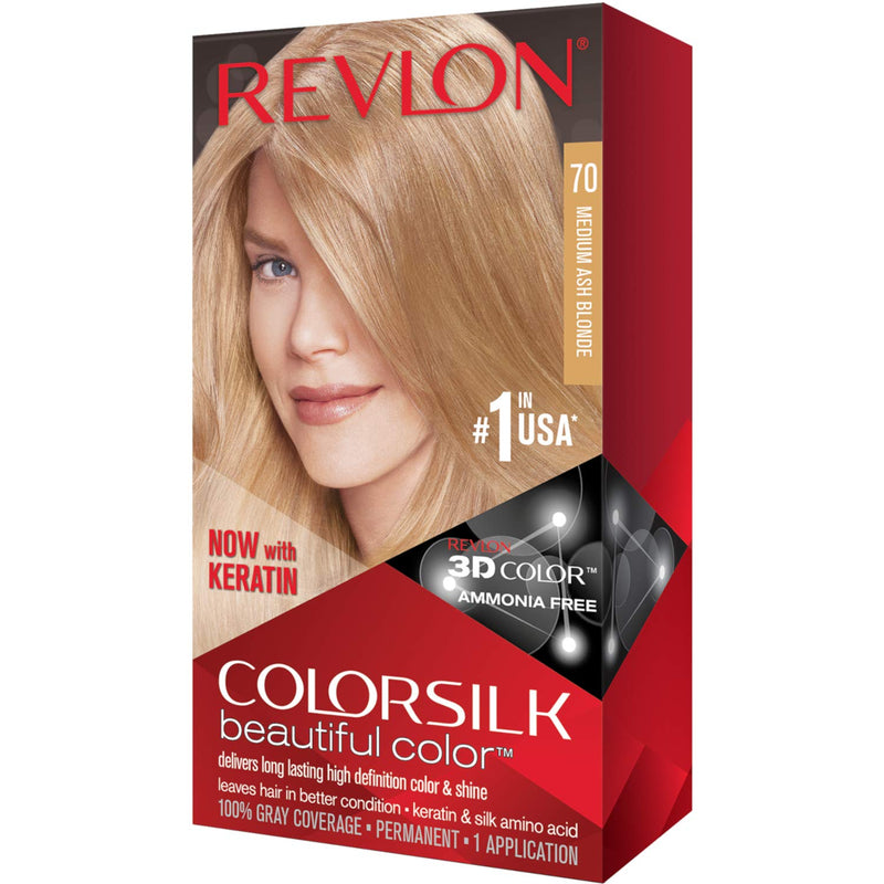 Revlon ColorSilk Beautiful Color™ Hair Color - 70 Medium Ash Blonde