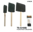 Assorted Sizes Foam Paint Brushes, 6-ct.