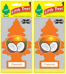 Little Trees Coconut Air Freshener, 1 ct. (Pack of 2)