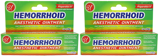 Hemorrhoid Anesthetic Ointment, 1 oz. (Pack of 2)