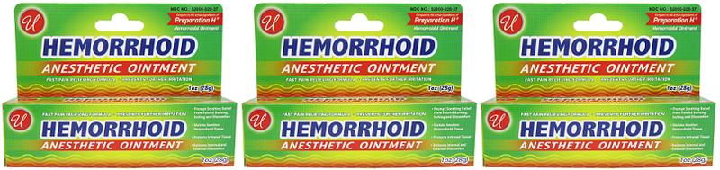 Hemorrhoid Anesthetic Ointment, 1 oz. (Pack of 3)