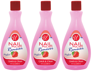 Strawberry Nail Polish Remover, 8 fl oz. (Pack of 3)