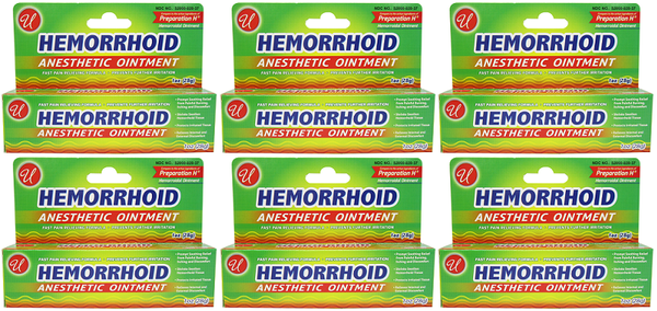 Hemorrhoid Anesthetic Ointment, 1 oz. (Pack of 6)