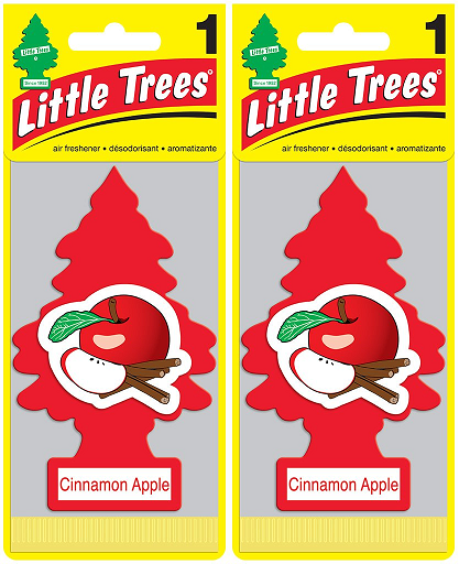Little Trees Cinnamon Apple Air Freshener, 1 ct. (Pack of 2)