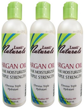 Lusti Argan Oil Hair Moisturizer Triple Strength, 8 fl oz. (Pack of 3)