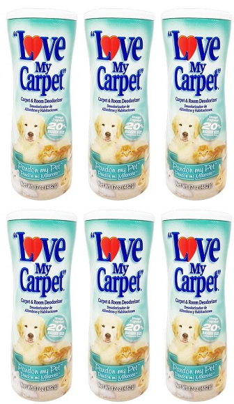 Love My Carpet - Carpet & Room Deodorizer - Pardon My Pet, 14 oz. (Pack of 6)