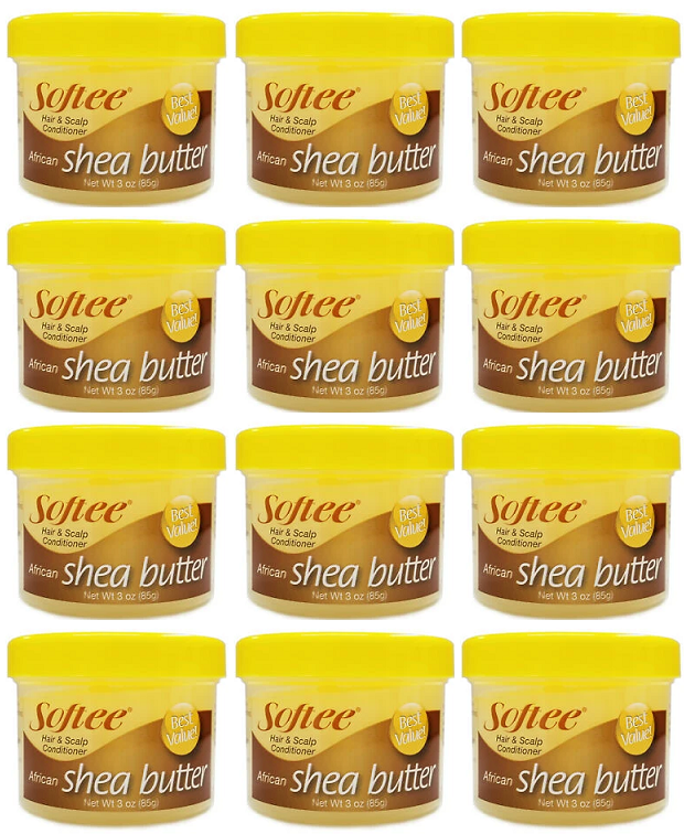 Softee African Shea Butter Hair & Scalp Conditioner, 3 oz. (Pack of 12)