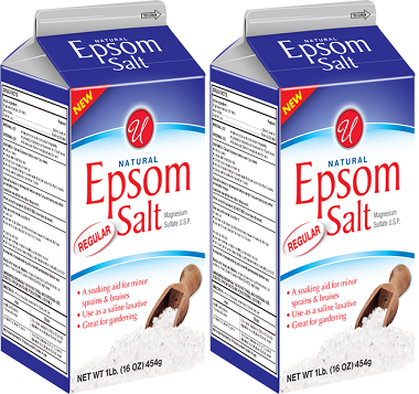 Regular Natural Epsom Salt, 1 lb (Pack of 2)