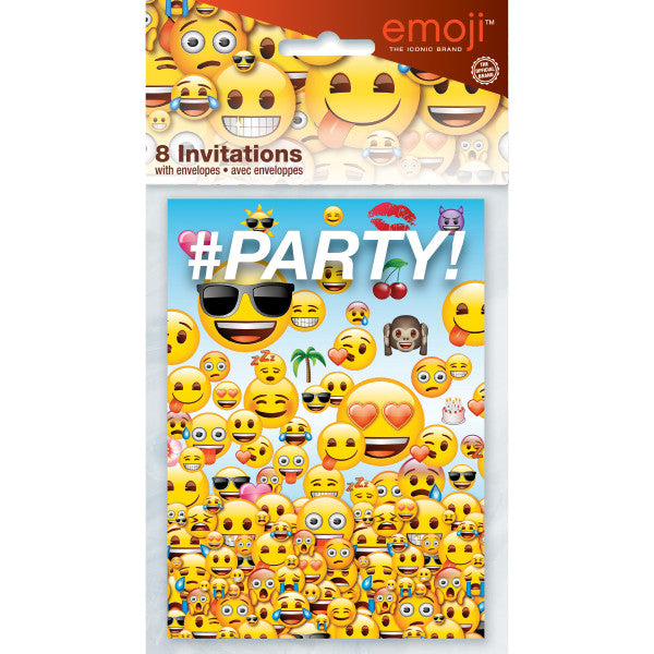 Emoji Invitations, 8ct