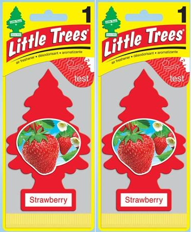 Little Trees Strawberry Air Freshener, 1 ct. (Pack of 2)