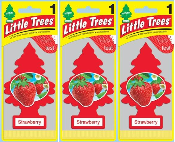 Little Trees Strawberry Air Freshener, 1 ct. (Pack of 3)