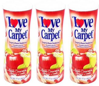 Love My Carpet - Carpet & Room Deodorizer - Apple Cinnamon, 14 oz. (Pack of 3)