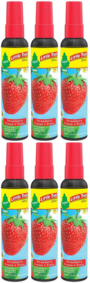 Little Trees Strawberry Scent Spray Air Freshener, 3.5 oz (Pack of 6)