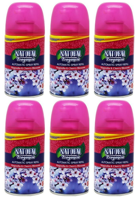 Glade/Air Wick Magnolia Cherry Blossom Automatic Spray Refill 5.5 oz (Pack of 6)