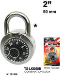 High Security Combination Lock, 50 mm