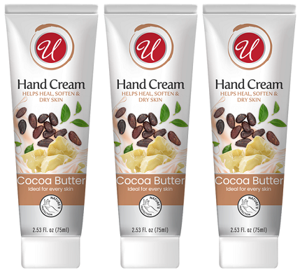 Cocoa Butter Hand Cream Moisturizing Cream, 2.53 oz. (Pack of 3)