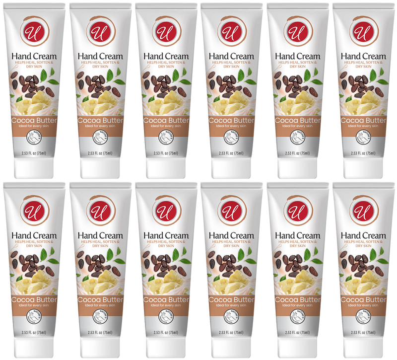 Cocoa Butter Hand Cream Moisturizing Cream, 2.53 oz. (Pack of 12)