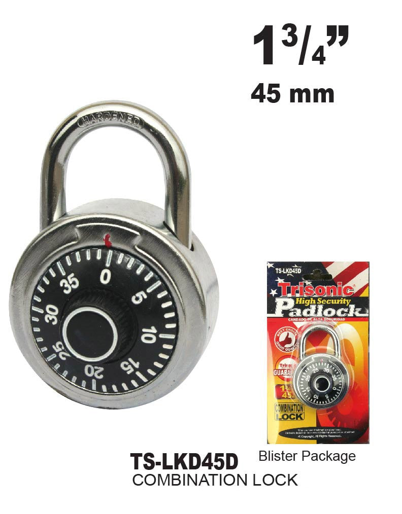 High Security Combination Padlock, 45 mm