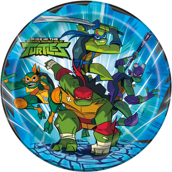 Rise of the TMNT Round 9" Dinner Plates, 8ct