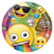 Rainbow Fun Emoji Round 9" Dinner Plates, 8ct