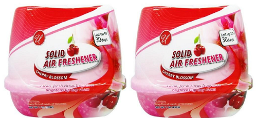 Solid Air Freshener (Cherry Blossom Scent), 7 oz. (Pack of 2)