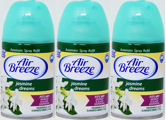 Glade/Air Wick Jasmine Dreams Automatic Spray Refill, 6.2 oz (Pack of 3)