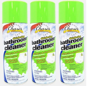 Chase's Home Value Disinfecting Bathroom Cleaner, 6 oz. (Pack of 3)