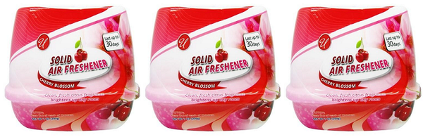 Solid Air Freshener (Cherry Blossom Scent), 7 oz. (Pack of 3)