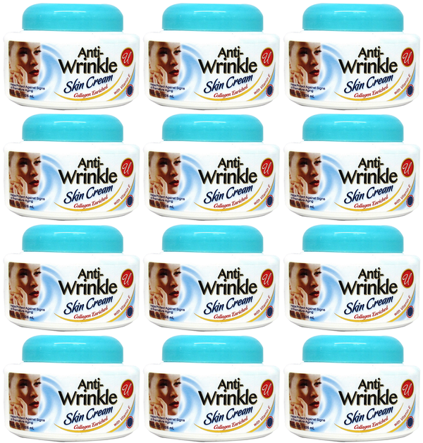 Anti-Wrinkle Skin Cream with Vitamin E, 8 fl oz. (Pack of 12)