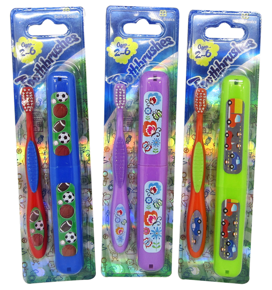 Kids Toothbrush With Holder Ages (2-6), 1-ct.