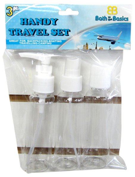Travel Bottles Handy Travel Set, 3-ct.
