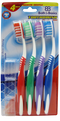 Medium Bristle Toothbrushes With Protective Covers, 4-ct.