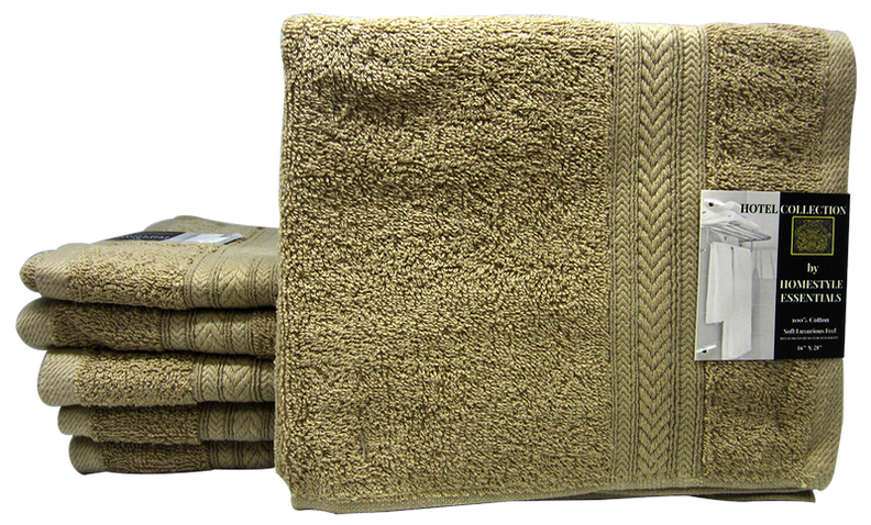 Hotel Collection Washcloth Soft Luxurious Feel Taupe, 16"x 28", 1-ct