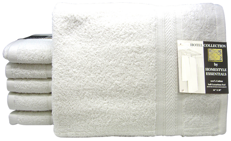 Hotel Collection Washcloth Soft Luxurious Feel White, 16"x 28", 1-ct