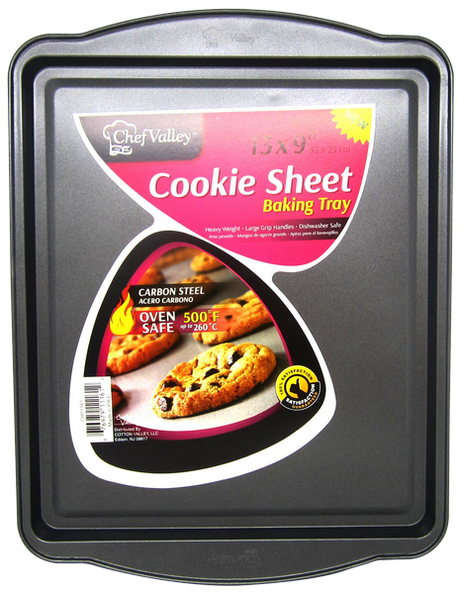 Chef Valley Cookie Sheet Baking Tray Pan, 13" x 9"