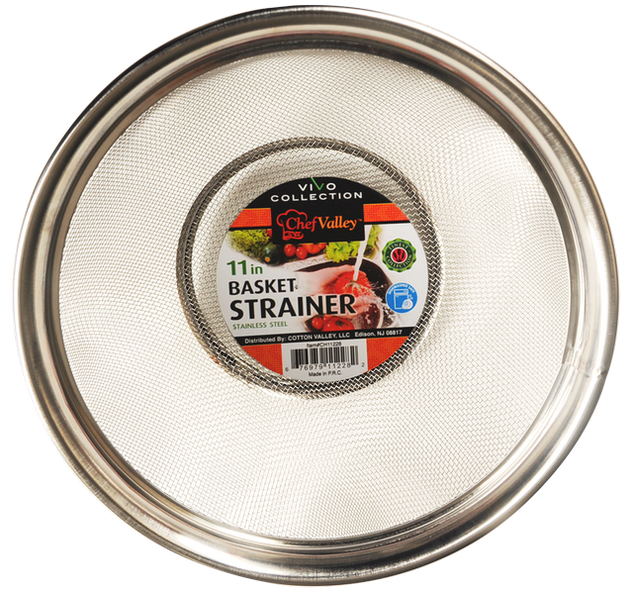 11" Basket Strainer Stainless Steel Vivo Collection