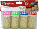 Chef Valley Toothpicks, 4-Pack