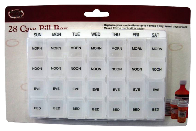 First Aid 28 Case Pill Box, 1-ct.