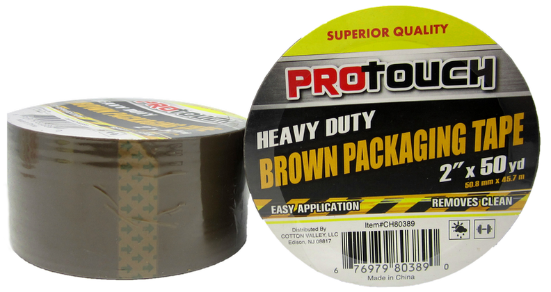 ProTouch Heavy Duty Brown Packaging Tape, 2" x 50 yards, 1-ct.