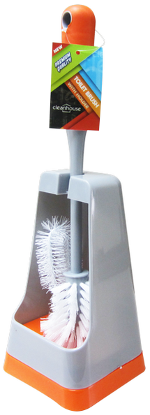 Clean House Toilet Bowl Brush With Holder, 1-ct.