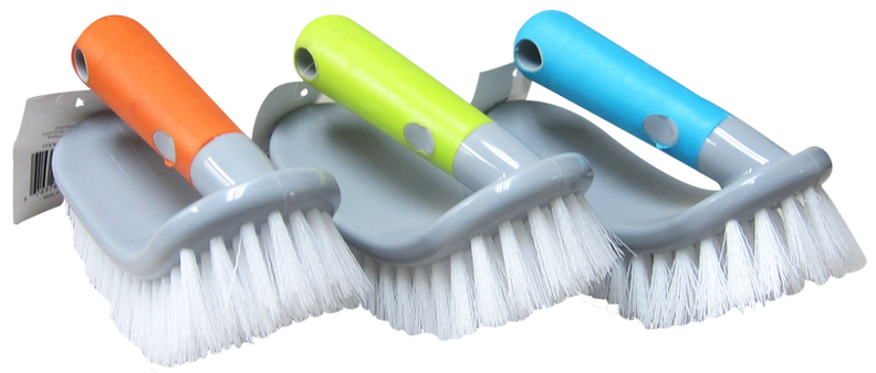 Clean House Scrub Brush with Handle, 1-ct