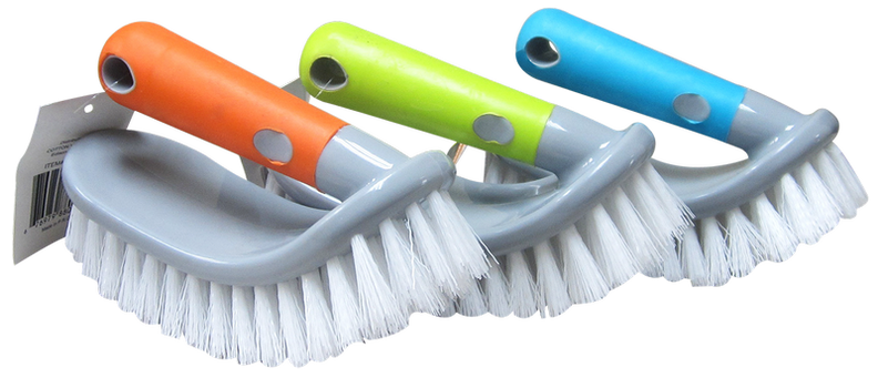 Clean House Scrub Brush with Handle, 1-ct