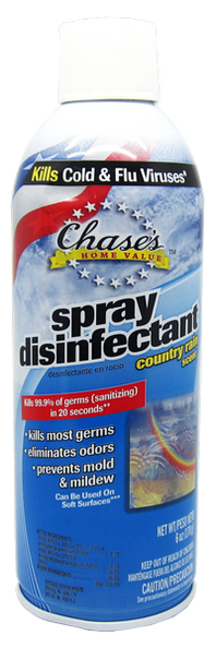Chase's Home Value Spray Disinfectant Linen Scent, 6 oz.