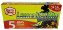 Hardy Bags 39 Gallon Extra Strength Lawn & Leaf Bags w/ Twist Ties, 5 ct.