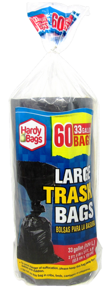24 Wholesale Trash Bags 15ct - 8 Gallon Drawstring - at 
