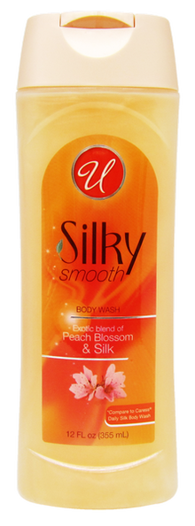 Silky Smooth Peach Blossom & Silk Body Wash, 12 fl oz.