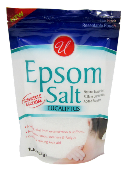 Sore Muscle & Back Soak Epsom Salt Eucaliptus, 1 lb