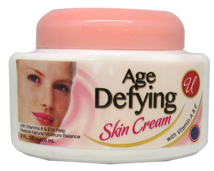 Age Defying Skin Cream with Vitamin A & E, 8 fl oz.